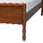 Baxton Studio Seamus Platform Bed with Carved Bobbin Frame, Queen