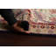 Tapis bleu marine en laine noué à la main de conception unique 9 pi x 12 pi 2 po Lunnie