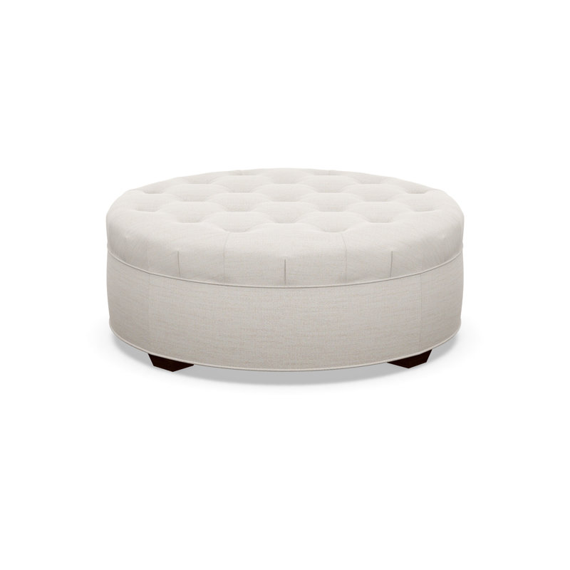 Round Ottoman, 2243-77, Walnut