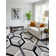 Nubia Geometric Area Rug in Gray