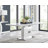 Areza High Gloss Extendable Dining Table Set with 8 Luxury Faux Leather Dining Chairs-1466388740-1441804151
