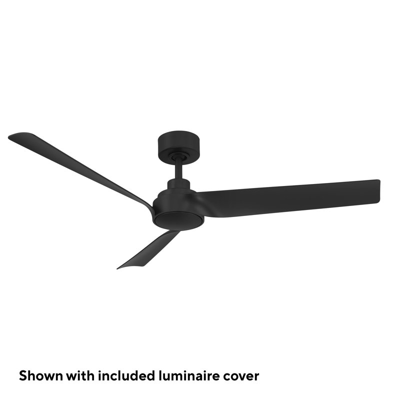 Chill Indoor/Outdoor 3-Blade Smart Ceiling Fan With Integrated Dimmable LED Light and Bluetooth Remote Control Included, Selectable Color Temperature (2700K, 3000K, 3500K, 4000K)