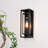 Rasharkin Classic Outdoor Wall Sconce Rectangular Metal Frame and Clear Glass Shade Waterproof-1316760483-1283845675-1308433313