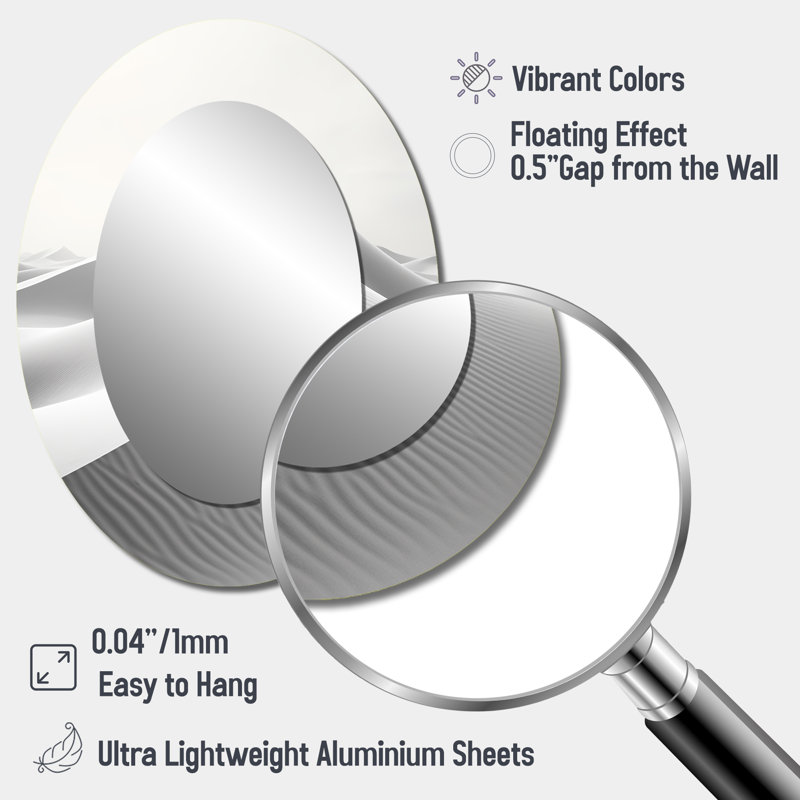 Miroir mural ovale blanc, 40 po x 30 po