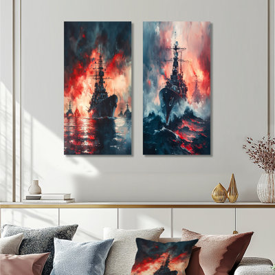 Ensemble de 2 reproductions d'art mural en métal Pearl Harbor and Patriot Memories III - Americana