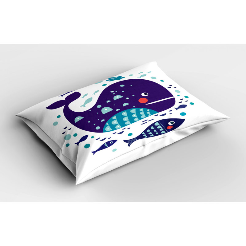 Taie décorative baleine Fish, Très grand