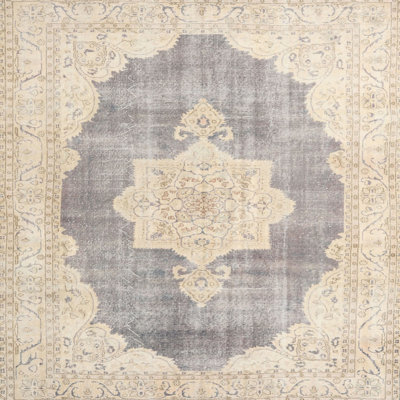 Tapis oriental crème / gris