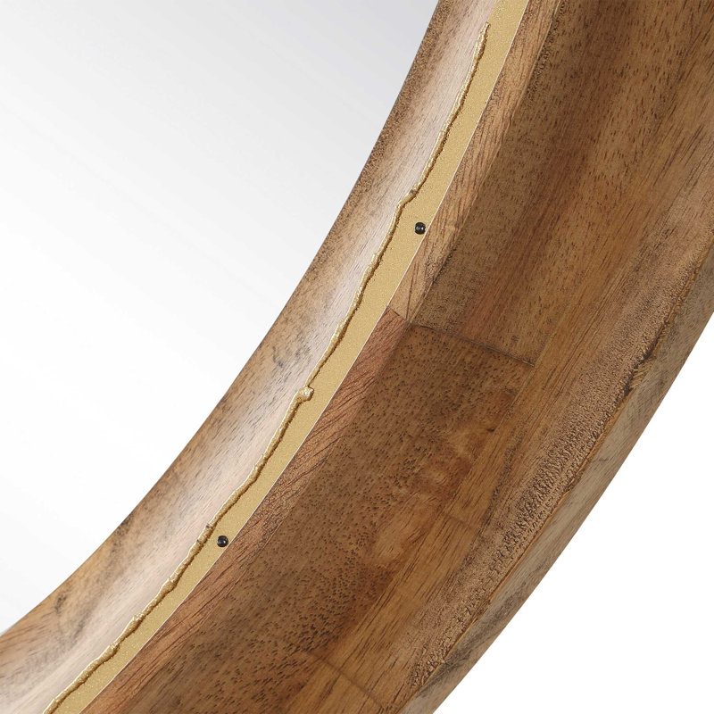 Miroir rond en bois Uttermost Frontier