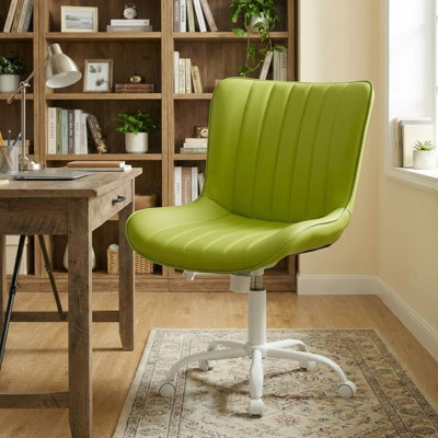 Faux Leather Accent Chair