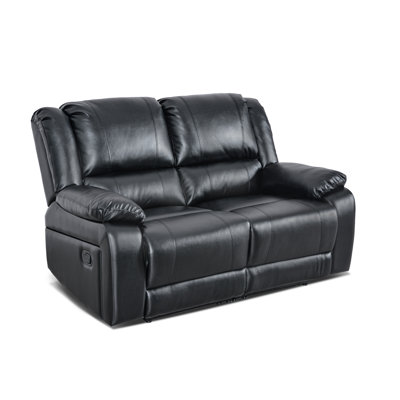 59.5'' Faux Leather Reclining Loveseat