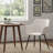 Haglund Leather Dining Chair with Powder-Coated Iron Legs Accent Side Chair Foam Padded Seat Versatile Kitchen Chair for Modern Home and Kitchen-123386567-123386568
