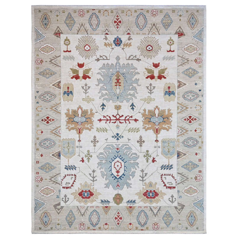 Hand Knotted Wool Oriental Indoor Rug