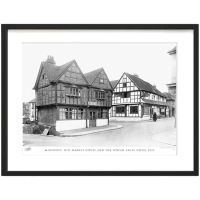 Midhurst, Old Market House And The Spread Eagle Hotel 1923 by Francis Frith - Single Picture Frame Print