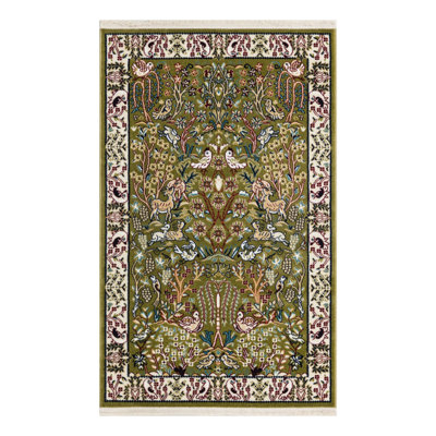 Tapis vert / ivoire Jackson