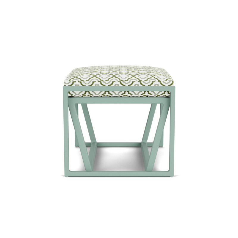Summit Outdoor Ottoman, Sea Glass, Savannah Green