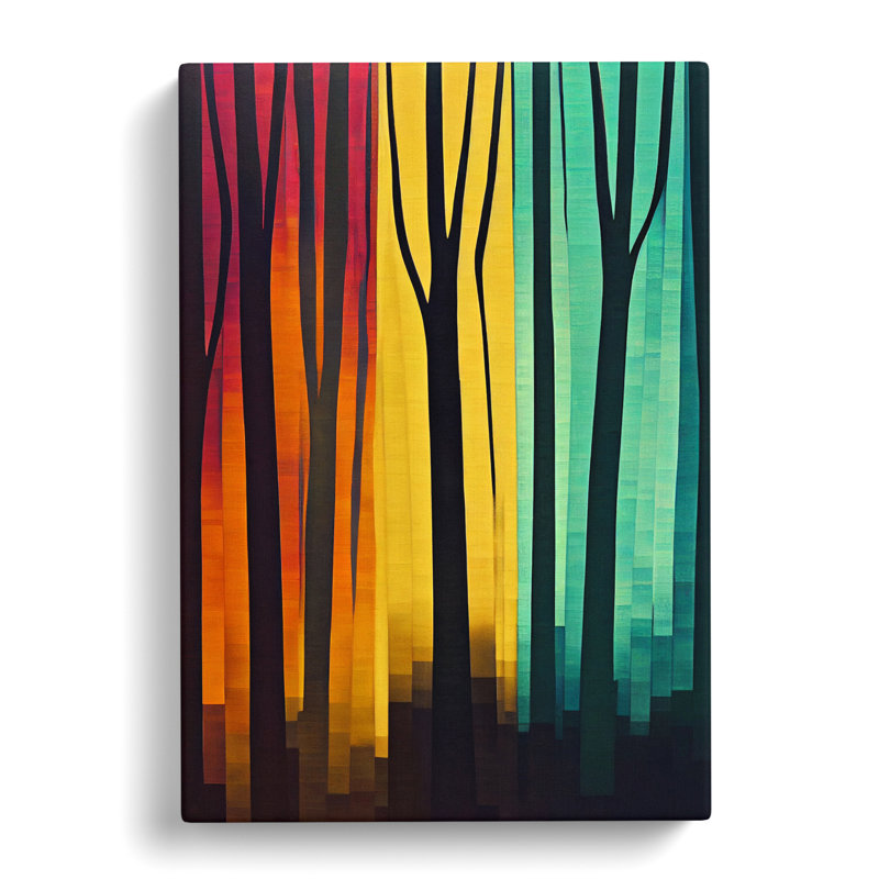 CAN-V0523-2574X Tree Hydrodipped - Wrapped Canvas Print, 50cm H x 35cm W x 3cm D
