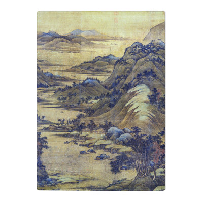 Tempered Glass River Landscape by Dong Yuan Chopping Board