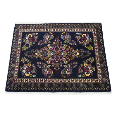 One-of-a-Kind Blue Traditional 3X3 Oriental Area Rug