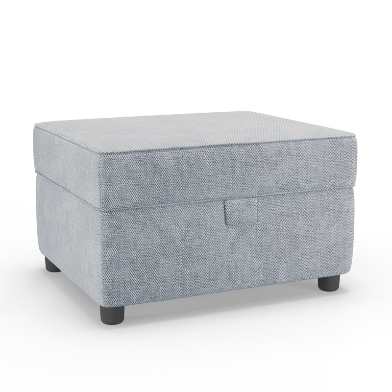Vivo Rectangle Storage Ottoman, Ocean