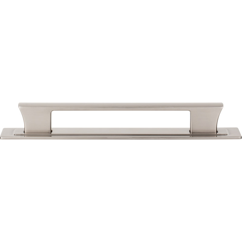 Zander 12" Center To Center Bar Pull, 6 5/16", Brushed Nickel