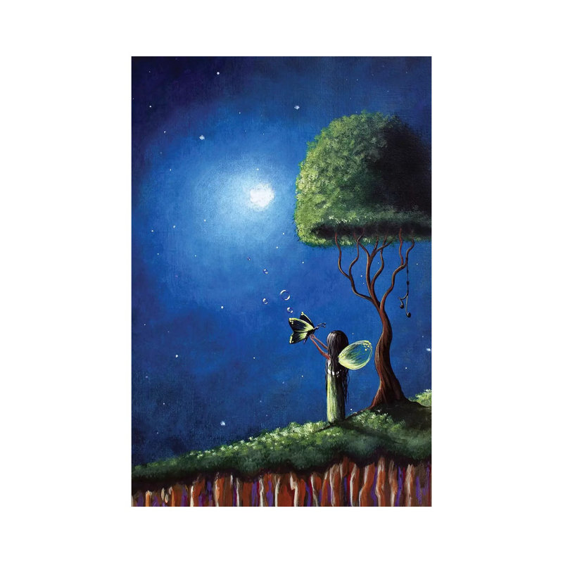 Fairy Wishes - Impression sur toile tendue, H 40 po x l 26 po x P 1,5 po