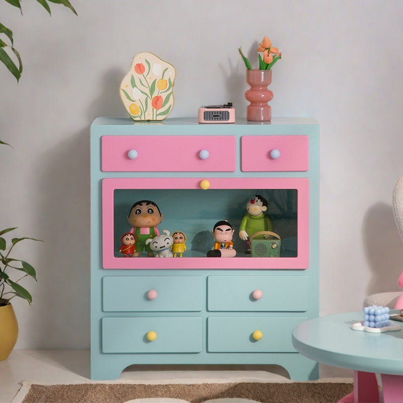 Modern colour multi-functional accent cabinet