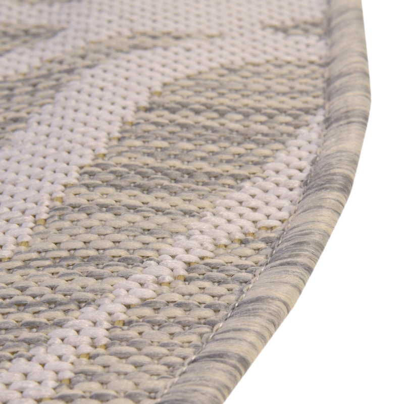Tullyrusk Animal Print Indoor / Outdoor Rug, Round 4'