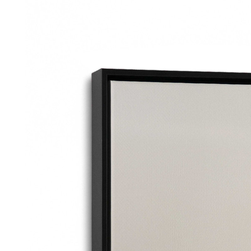 Impression suspendue sur toile suspendue, Cadre flottant noir satiné, H 20,75 po x l 30,75 po
