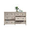 Commode côtière en bois d'ingénierie avec 6 tiroirs spacieux, gris