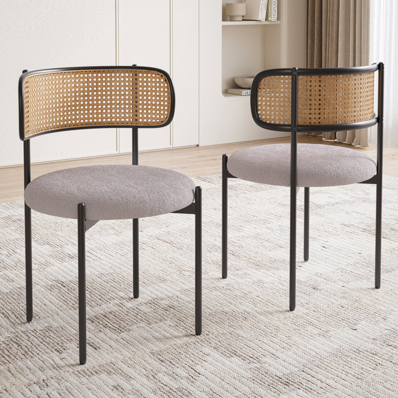 Chaise d'appoint en tissu Amett, Gris
