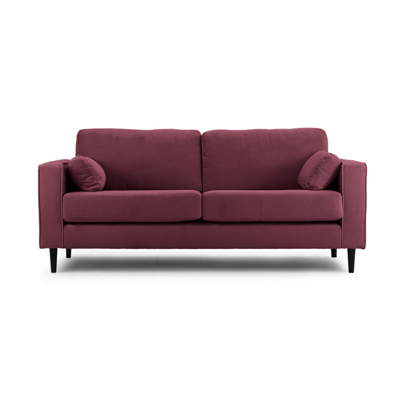 Millerville Velvet Sofa, Aubergine, 93"H x 140"W x 93"D