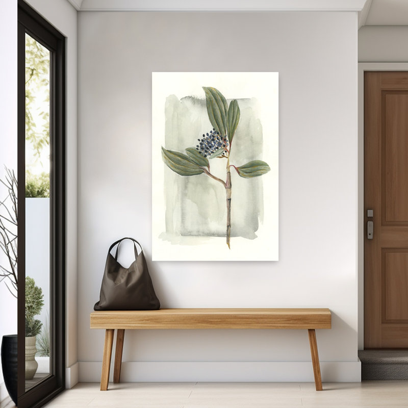 Art contemporain fleur nature, H 60 po x l 40 po
