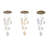 9-Light Flushed Brass Dimmable LED Chandelier With Hanging Clear  PC shades