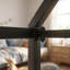 Lit superposé double en métal pour enfants avec escalier de rangement et glissade-291182888-300907736