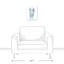 Art sur toile tendance llama Maron
