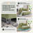 Upholstered Sleeper Sofa Bed Chaise Lounge Chair With Clear Acrylic Leg-2088044594