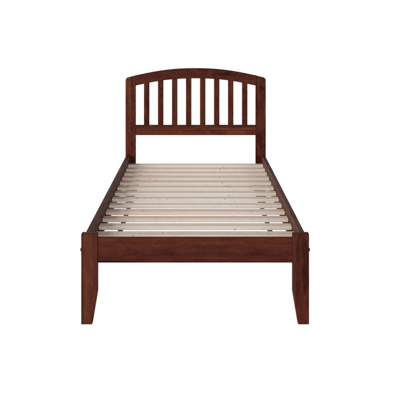 Careaga Solid Wood Platform Bed, Twin, Walnut