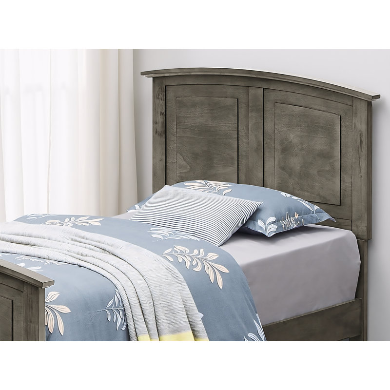 Ensemble de 2 lits simples gris Halden, Gris, Lit simple