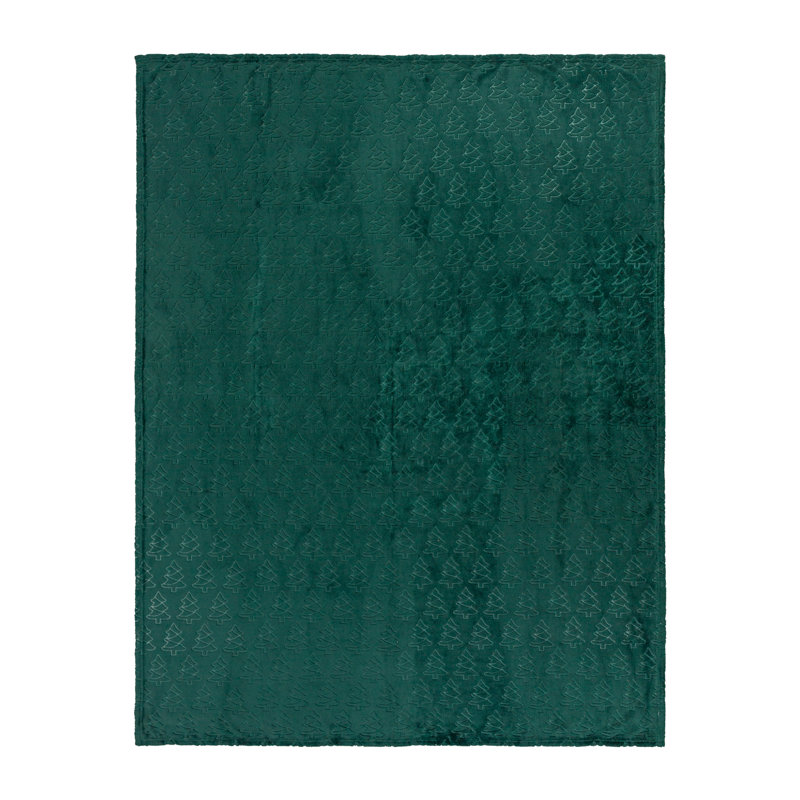 Festive Trees Throw Blanket