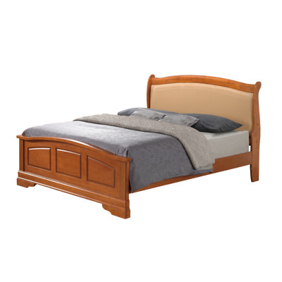 Citronelle Bed With Faux Leather Panel Headboard