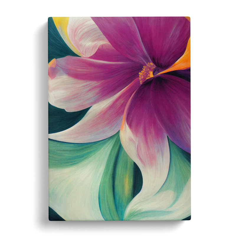 Chriz Iris Flower Dreams - Wrapped Canvas, 76cm H x 50cm W x 3cm D