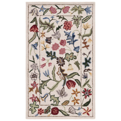 Jamaine Hand Tufted Wool Floral Rug