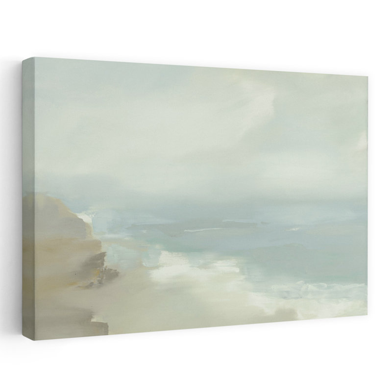Bord de mer éthéré abstrait art côtier, H 36 po x l 24 po