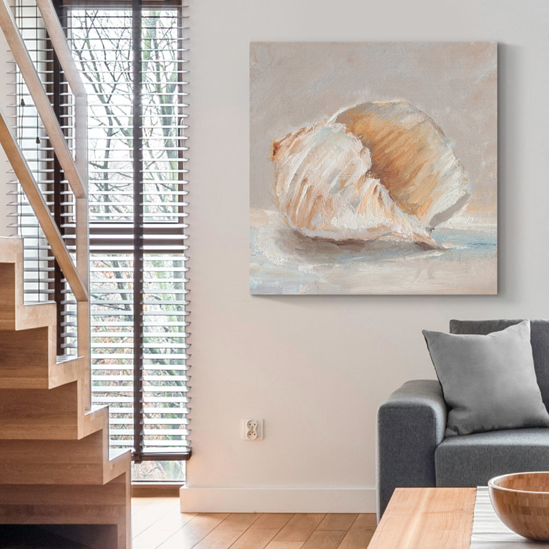 Impressionist Shell Study IV - Impression sur toile tendue, H 24 po x l 24 po x P 1 po
