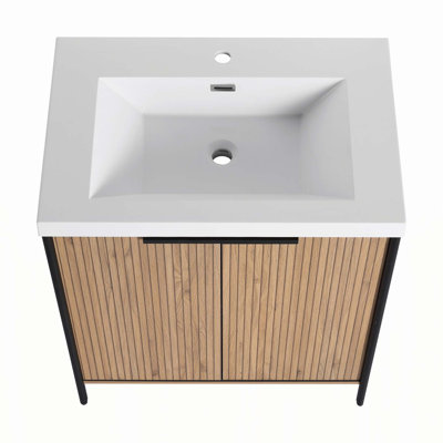 Meuble-lavabo autoportant élégant avec des caractéristiques avancées pour une expérience luxueuse