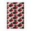  Tapis rouge lavable à motif de radis-1042740578
