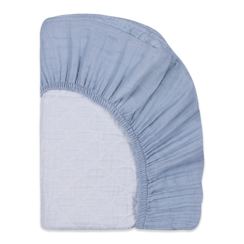 Dewdrop Quilted Muslin Changing Pad Cover