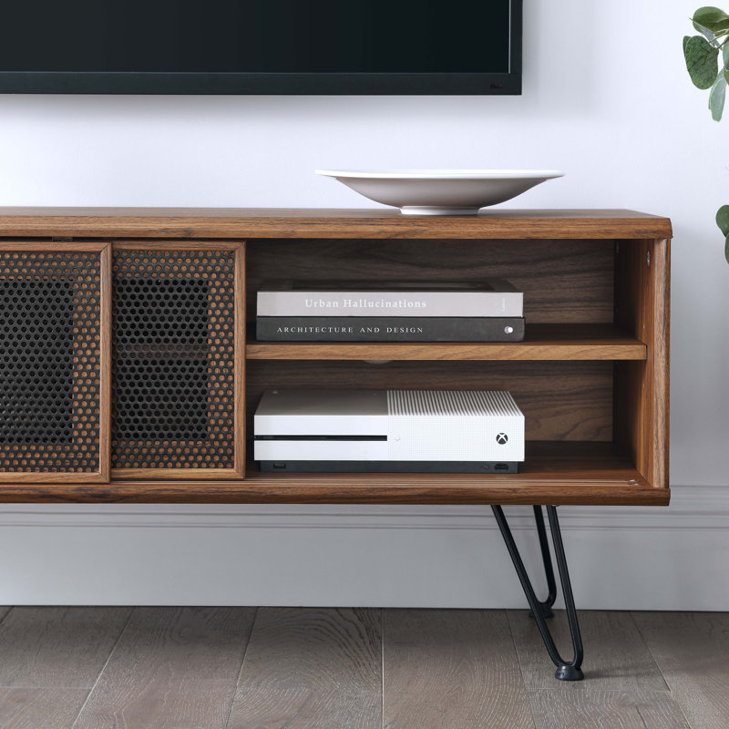 Modway Nomad 47" TV Stand, Walnut/Black