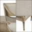 Élégant fauteuil d'appoint en polyester naturel avec sangles de canne - charme campagnard douillet