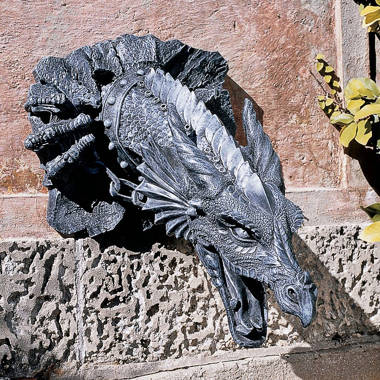 Gothic Dragon Gargoyle Thinker Statue
